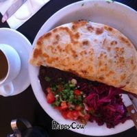 Vegan Chorizo Hash Quesadillia  at Boogaloos in San Francisco