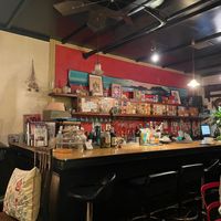 Bar counter  at Cafe Kamakura Bigaku in Kamakura