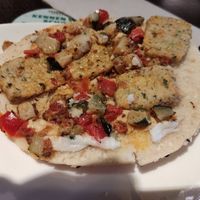 Inside of falafel flatbread at DUS - Starbucks - TB in Dusseldorf