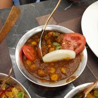 Vegan chana masala at Chandni Chowk Indian Restaurant in Ho Chi Minh City