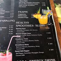 Many tasty healthy drinks at Ambassador In Paradise Resort in Boracay