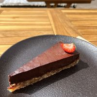 Raw chocolate cake  at Margit Café in Helsingborg
