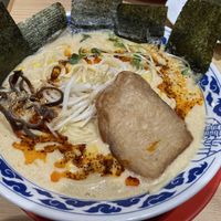 Vegan spicy miso ramen with nori toppingg  at Ramen Kiou - JR Shin-Osaka Station in Osaka