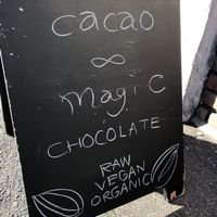 Sign outside at Cacao Magic in Kyoto
