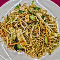 Love this stir fry kolo mee, highly recommend at Gandhara Vegetarian Restaurant in Kuching