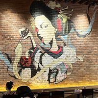 Cool interior mural   at JINYA Ramen Bar - SouthPark in Charlotte