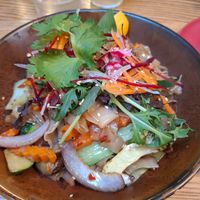 Duck drunken noodles at Khu Khu CBD in Auckland