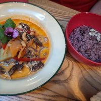 Beef up massaman curry at Khu Khu CBD in Auckland