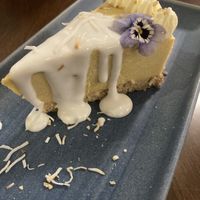 Mango cheesecake with salted coconut saucee  at Khu Khu CBD in Auckland