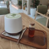 Matcha latte at Janym in Pai