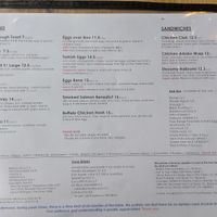 Menu as of April 2025 at Social Fabric Café in Dublin