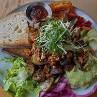 Vegan breakfast at Social Fabric Café in Dublin