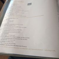 Getränkekarte at Conditorei Café Gerlach in Oberstdorf