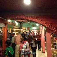 Guests dining at Village the Soul of India in Ahmedabad