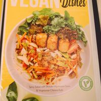 Separate vegetarian menu at Lyn's The Shanghai Cafe in Songkhla