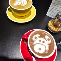 Coffee and the cocoa drink at Café Localité in Brno