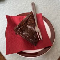 Peanut butter and chocolate brownie   at Fett und Zucker in Vienna