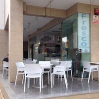 Outside at Cafe Fresco in Lagos