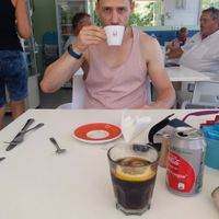 Soya milk coffee at Cafe Fresco in Lagos