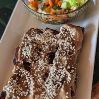 Tofu Satai (180PHP | 3.2$) at Belle's Beach Bar in San Juan