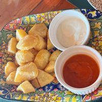 Papas bravas  at Belle's Beach Bar in San Juan