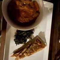 Vegetable Curry with chapati and also rice   at Mzee Husa Restaurant - Zanziblue in Zanzibar