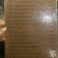 Menu  at Azalai Urban Souk in Marrakech