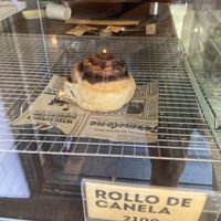 Vegan cinnamon roll  at Pan Merced in Santiago
