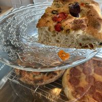 Focaccia  at Pan Merced in Santiago