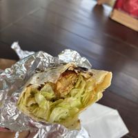 Falafel kebab (wrap)  at The Love Shack Kebabs in Omarama