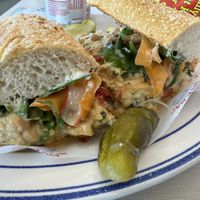 Chickpea sandwich   at Loveski Marin in Larkspur