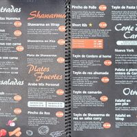 Menu  at El Arabe - Masaya‏ in Masaya