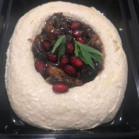 Hummus pomegranate  at Karaz Restaurant  in Abu Dhabi