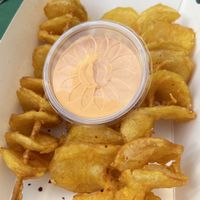 Potato sticks.  at Home of Dumplings in Berlin