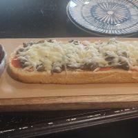 vegan zapiekanka 🥖 at Bar Meduza in Ustka