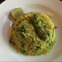 Delicious potato rice dice.   at Suananda Vegetarian Garden in Bangkok