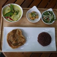 My favorite meal - Thanon Pan (named after the road) at Suananda Vegetarian Garden in Bangkok