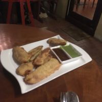 Pakora at Suananda Vegetarian Garden in Bangkok