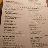 menu at Suananda Vegetarian Garden in Bangkok