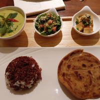 green curry at Suananda Vegetarian Garden in Bangkok