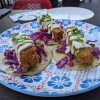 Fried eggplant taco at Frida Mexicana in Fremantle