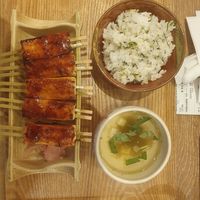 Veg set at NGO - Tofu Dengaku Kusumura in Tokoname