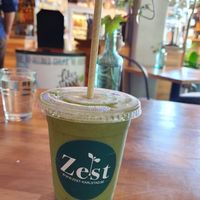 Green smoothie at Zest in Karlstad