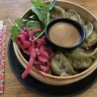 Vegan dumplings   at Zest in Karlstad