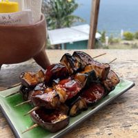 Skewers aren’t on the printed menus we ordered off so I thought they were 10Q ea based off recent Google Maps pics. Turned out they were 15Q, wouldn’t have ordered five of them at Teriyaki   in San Pedro La Laguna