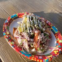 Vegan potato tacos   at Disneyland - Cocina Cucamonga Mexican Grill in Anaheim