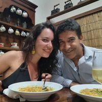 Sendo felizes com catxupa vegan at Kaza Katxupa in Praia