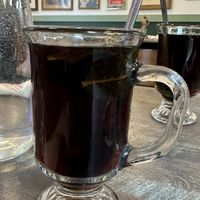 Black Tea with fresh Mint leaves  at Pita House in Tarrytown