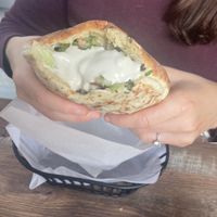 Falafel sandwich. Yummy  at Pita House in Tarrytown