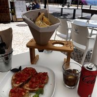 Pizzotini all’aglio  at La Bruschetta in Portimao